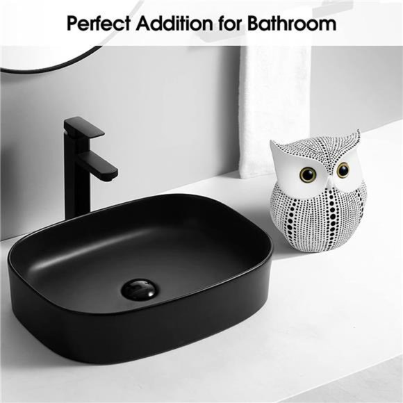 Owl Statue for Home Decor Accents Office Decoration, APPS2Car Handmade Polka Dot - Picture 5 of 6